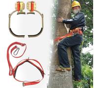 Crampons d'escalade professionnels pour travaux utilitaires, chaussures en fer antidérapantes avec fixation réglable pour des ascensions sécurisées sur différentes surfaces