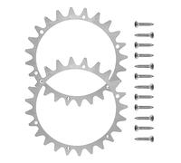 Crampons épais en acier inoxydable de 225 mm pour tondeuse à gazon Worx Landroid L, avec 12 vis en acier inoxydable pour tondeuse à gazon Landroid L WR153E, WR155E