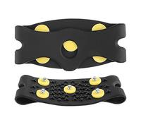 Crampons For Shoes - Steel Nail Plate, 6 Pouce External Portable Overshoe, Weatherproof Outdoor Walking Component, Durable Black Polymer Fastener | Traction Tool For Boots & Trainers