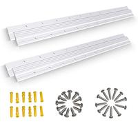 Crampons français, 2 paires de pinces en aluminium robuste pour fixation murale avec fixation de barre et miroirs suspendus, image, étagère, tête de lit, armoire, tableau blanc, art, cadres.