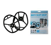 Crampons Hiver - Anti Glisse - Chaussures 36 à 42 - Adaptés à la neige peu profonde - Mixte - Noir