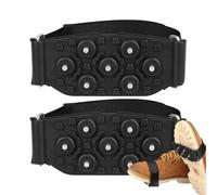 Crampons Neige Chaussures, Crampon Antidérapent Neige Et Glace pour Chaussure, 7 Dents Glace Traction Crampons, Neiges Grips avec Sangle Réglable, pour Escalade, Marche, Course À Pied