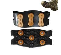 Crampons Neige Et Glace pour Chaussure, Glace Traction Crampons Antidérapant sur Chaussures Bottes, Semelles Crampon Anti Verglas, Crampon en Silicone avec Sangles, pour Randonnée, Escalade