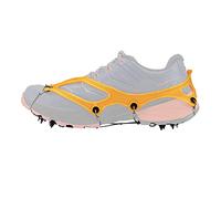 Crampons Nortec Trail 2.1 fabriqués en Italie pour Les Courses d'hiver sur Glace et Neige, Micro-Crampons minimalistes avec étui (Orange, L)