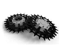 Crampons pour AMBROGIO L25I PROTECH, L35I PROTECH, L250I ELITE, L250I ELITE - Acier inoxydable 3 mm - Roues d'entraînement pour une traction et une adhérence maximales - Antirouille