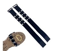 Crampons pour chaussures | 1 paire de crampons à crampons pour chaussures de neige et de glace - Crampons de traction pour l'extérieur, bottes de sport, chaussures de sport, poignées en cuir pour