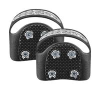 Crampons pour chaussures de randonnée, plaques de glace pour chaussures - Plaques de glace antidérapantes pour raquettes à neige Pic | Crampons Snow avec 5 crampons poignées d'escalade randonnée et