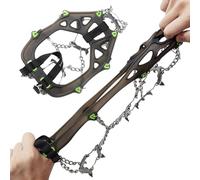 Crampons pour chaussures d'hiver - Dispositif de traction sur glace flexible, équipement antidérapant portable, équipement de sécurité d'urgence | escalade, marche, neige, sentier, pêche sur glace