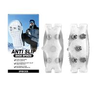 Crampons pour Chaussures Neige - Crampons À Glace Antidérapant - 2 Paires Antidérapants Chaussures Pointe, Neige Grips Pointes, Antiglisses Et Antidérapants, Randonnée Ou Bottes De Neiges