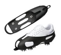 Crampons pour chaussures, Silicone Antidérapante avec Clips et Crochets Résistante à l'Usure, Crampons d'Adhérence pour Chaussures, pour Course Randonnée Alpinisme Jogging Matinal Camping Pêche Blanch