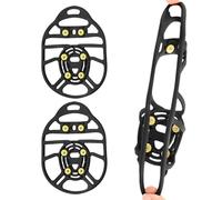 Crampons pour Chaussures sur Glace Disque À 6 Dents 19x14x0,7 Cm Silicone Crampons Pointes Antidérapent Antidérapant Chaussures Grippes Crampon À Glace pour Alpinisme Marche Randonnée Jogging