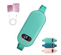 Cramprelief - Menstrual Cramps Massager, Portable Heating Pad, with 9 Heat Levels & 9 Massage Modes for Relieves Cramps, Wireless Belt for Back,for Women Girls (Green)