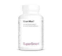 Cran-Max - Solution Naturelle qui Cible les Infections Urinaires - Concentré de Canneberge Standardisé à 7,2% de Proanthocyanidines (Tanins Condensés) de Type A - Sans OGM - Supersmart