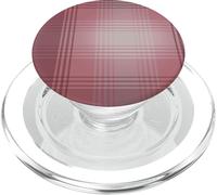 Cranberry Red Check Flannel Pattern Vintage Tartan Plaid PopSockets PopGrip pour MagSafe