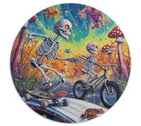 Crâne 1000 Piece Science Fiction Jigsaw Puzzle for Adults Challenging Game Stress Relief Puzzle Exercise The Memory of The Brain for Adults and Kids, Age 12 Years Up 1000pcs (67.5x67.5cm)