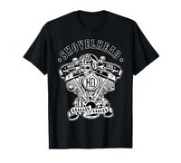 Crâne à double moteur ShovelHead American Motorcycle Legend HD T-Shirt