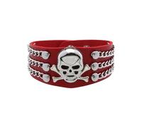 Crâne à la mode avec un savoir-faire raffiné, accessoire de bijoux pour festivals de musique et promenades de motards, tenue décontractée crâne, taille unique, Comme décrit