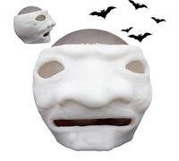 Crâne à Presser Contre Le Stress,crâne à Presser - Boule à d'halloween avec du Sang et des asticots | Jouet Anti-Stress, Jouet sensoriel, Jouets de farces d'halloween pour Adultes