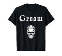 Crâne Alternatif Goth Groom to Be Wedding Witchcraft Emo T-Shirt