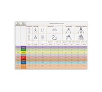 Crane and Sling Load Chart Poster OSHA Reference for Riggers Operators Workshop Garage Wall-Art Industrial Guide(Unframed,12x18inch(30x45cm))