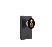 Crâne avec Armes à feu en métal drôle PopSockets PopWallet pour MagSafe