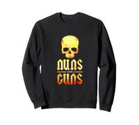 Crâne avec Armes à feu en métal drôle Sweatshirt