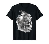 Crâne Aztèque à Plumes Maya Mexicaine Maya Indigène Aztèque T-Shirt