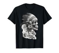 Crâne Aztèque Maya Mexicain Toltèque Inca Maya Indigène Azteca T-Shirt