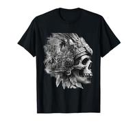 Crâne Aztèque Maya Mexicain Toltèque Inca Maya Indigène Azteca T-Shirt