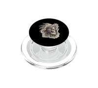 Crâne Aztèque Maya Mexicaine Plumes Mayas Indigènes Azteca PopSockets PopGrip pour MagSafe