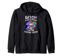 Crâne Bitch-I'm Not A Princess I'm The Fucking-Queen Sweat à Capuche