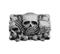 Crâne Boucle de Ceinture Rock Punk Boucle de Ceinture Hommes Mode Cool Rétro Occidental Cowboy Boucles de Ceinture pour Hommes et Femmes Fit pour 3.8-4cm Largeur Ceinture