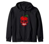 crâne Cerise Halloween Squelette Sinistre Menacing Menacing Ominous Sweat à Capuche