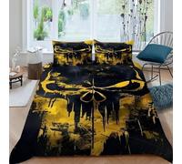 crâne Couleur Housse De Couette 3 Pièces Gothic Themes Imprimé De Couvre-Lit Microfibre pour Adulte Et Enfant avec 2 Taie d'oreiller King（220x240cm）