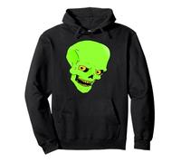 Crâne d'alien Vert maléfique Sweat à Capuche
