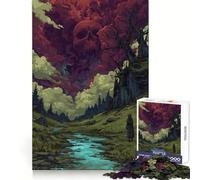 Crâne dans Le Ciel, Mauvais présage, Puzzle de 1000 pièces pour Adultes, Jouet de logique Pointue, Loisirs à Domicile, découpe précise, 50x75cm