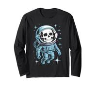 Crâne dans Une Combinaison Spatiale Cosmic Journey Manche Longue