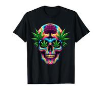 Crâne d'arbre de Vie Mystique Marijuana T-Shirt