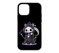 Crâne de Chat Kawaii Grim Reaper, Animal Chibi Gothique Pastel Coque pour iPhone 12 Mini