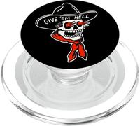 Crâne de Cowboy Reaper x Give em Hell Tatouage Traditionnel Flash PopSockets PopGrip pour MagSafe