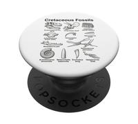 Crâne de Dinosaure paléontologique fossiles du Crétacé PopSockets PopGrip Adhésif