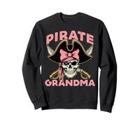 Crâne de Grand-mère Pirate Assortie pour Famille Nana Mimi Sweatshirt