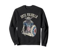 Crâne de Guerrier Viking Valhalla Casque Nordique Art Graphique Sweatshirt