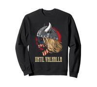 Crâne de Guerrier Viking Valhalla Casque Nordique Art Graphique Sweatshirt