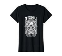 Crâne de Pieuvre Kraken Deep Sea Legend T-Shirt Graphique avec Valeur