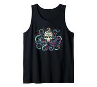 Crâne de Pieuvre Monstre Kraken Art Cosmique Débardeur