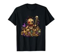 Crâne de Pirate vaudou Squelette trésor Halloween T-Shirt