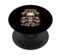 Crâne de sobriété Anonyme pour Le rétablissement de la dépendance rétro, narcotiques PopSockets PopGrip Adhésif
