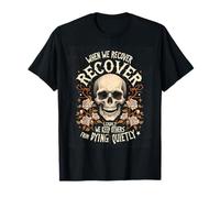 Crâne de sobriété Anonyme pour Le rétablissement de la dépendance rétro, narcotiques T-Shirt