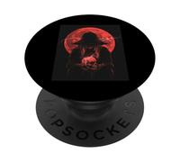 Crâne de sorcière Goth Lune Gothiques Femmes Crâne Sorcière PopSockets PopGrip Adhésif